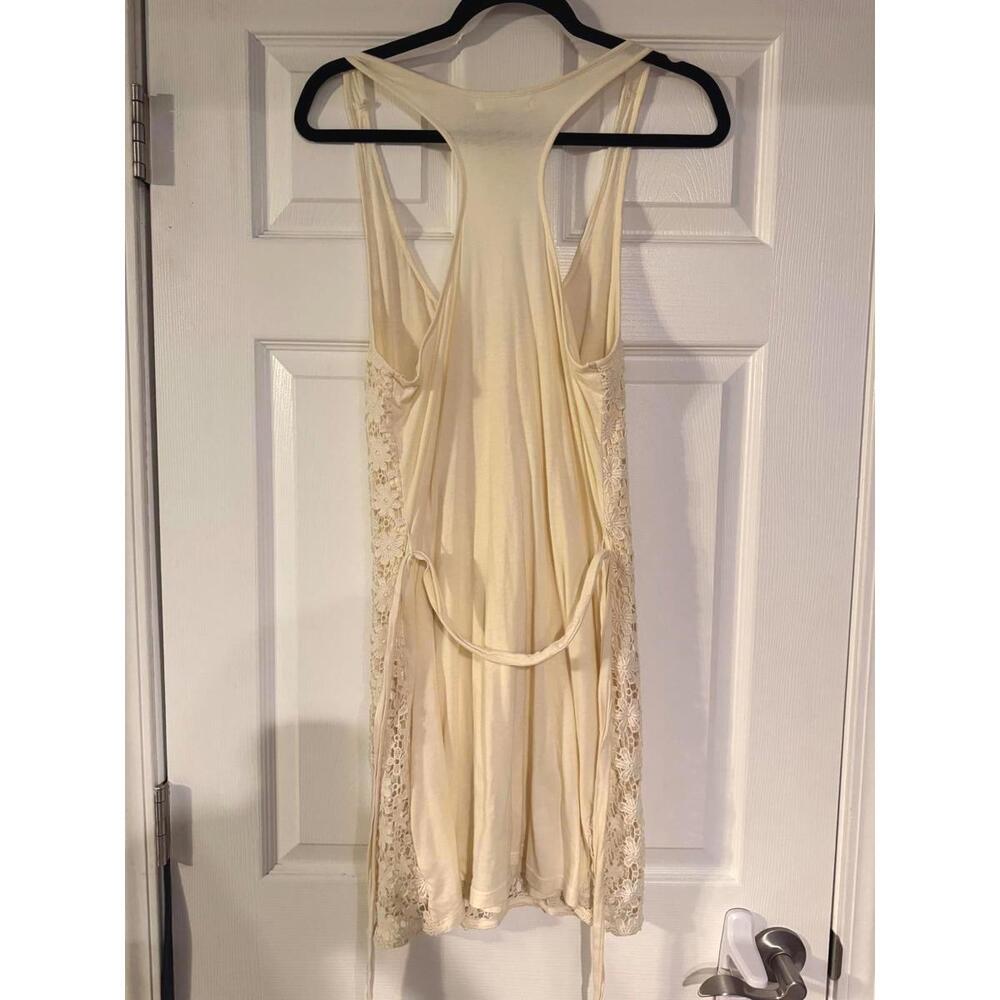 American Eagle Boho Floral Lace Racerback Mini Dress Size Medium - Picture 3 of 7